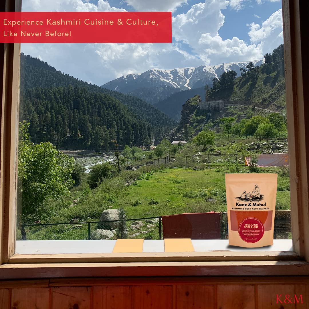 KANZ & MUHUL Ready To Use & Easy To Cook Instant Kashmiri Roganjosh Spice Mix, 80gms, 1 Pack