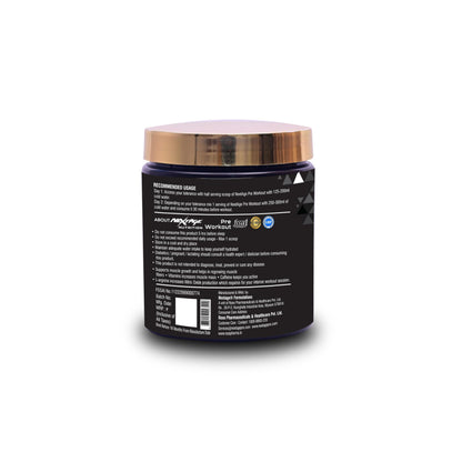 Nextage Nutrition Pre-Workout with L-Arginine, L-Citrulline, BCAA, Caffeine & Vitamins – Naturally Flavoured, 240g