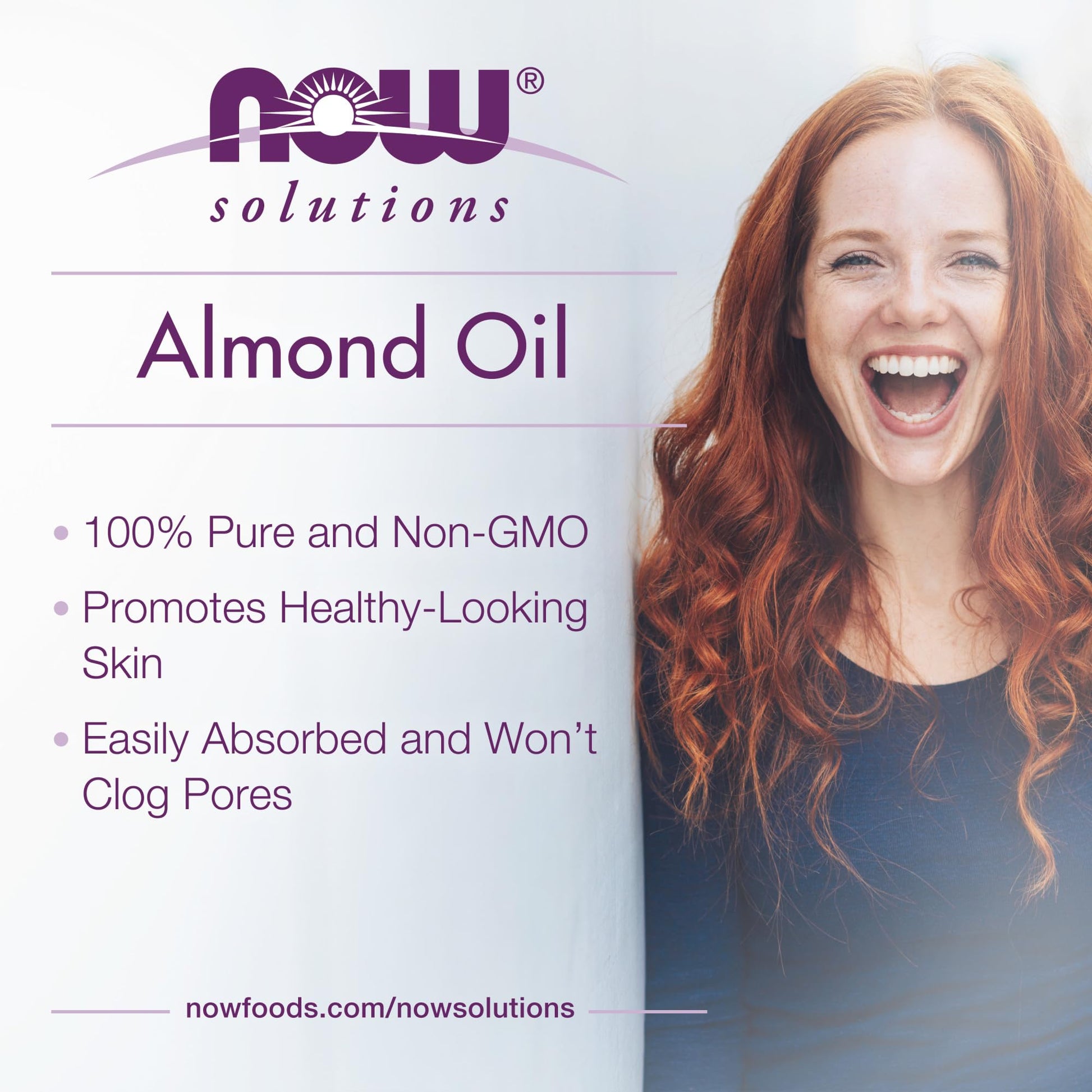 Now Foods Solutions Sweet Almond Oil, 16 fl oz (473 ml)- image 4