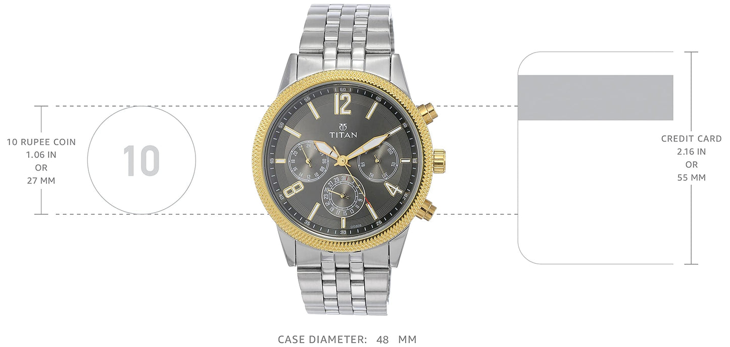 Titan Neo Analog Grey Dial Men's Watch-NM1734BM01 / NL1734BM01/NP1734BM01