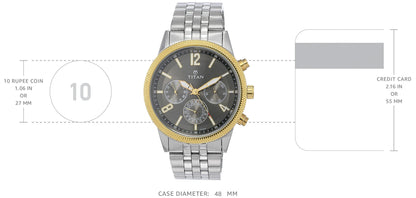 Titan Neo Analog Grey Dial Men's Watch-NM1734BM01 / NL1734BM01/NP1734BM01