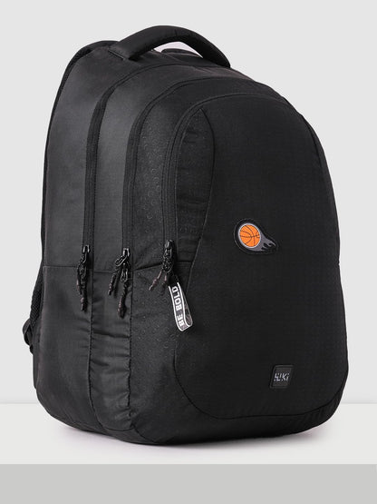 Wiki Stylish Unisex Backpack 5 Durable & Lightweight backpack for Men & Women | Backpack for Office, Gym, Travel (46.5 Litre, Black)