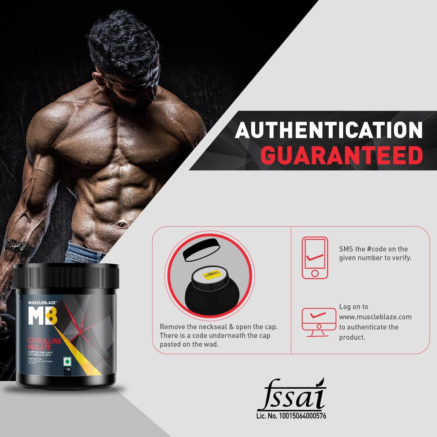 MuscleBlaze Citrulline Malate Powder(Unflavoured, 100G), 1 count, 50 se- image 3