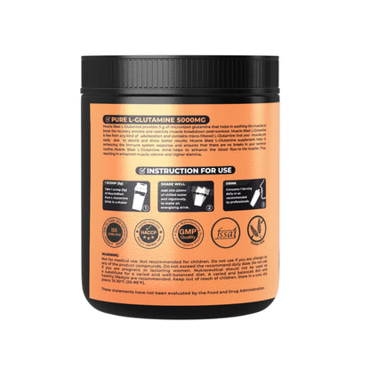 MUSCLE BLAST Micronized Glutamine Powder – 60 Servings