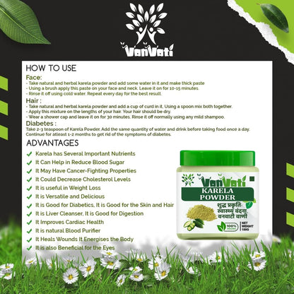 VANVATI Premium Karela Powder Herbal For Health Care And Wellness Powder 100gm