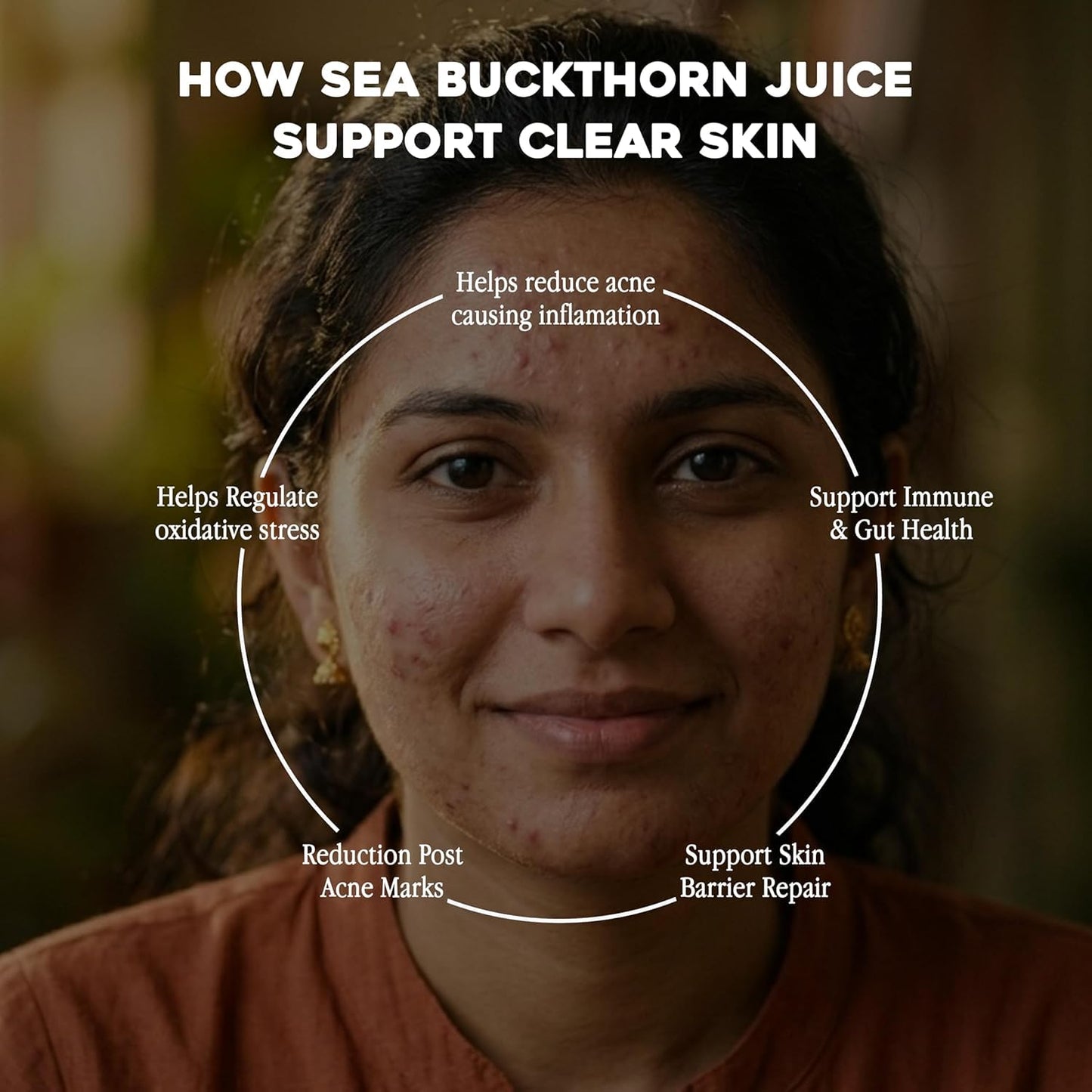 Sea Buckthorn Pulp Concentrate 500ml | Cold-Pressed | Rich in Vitamin C, Omega 3, 6, 7, 9 & Antioxidants | Immunity, Skin Glow & Gut Health Support | Nutritional Supplement for Total Body Care & Wellness (Pack of 2)
