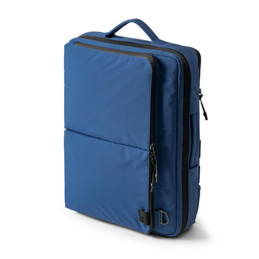 DailyObjects Pivot Convertible Briefpack Bag (16L) |Unisex|Fits 13/14/15.6 inch Laptop/Macbook Pro/Air|Lightweight|Stylish Backpack|Office/Daily Use/Travel|Multi Pocket|Adjustable Strap-Blue