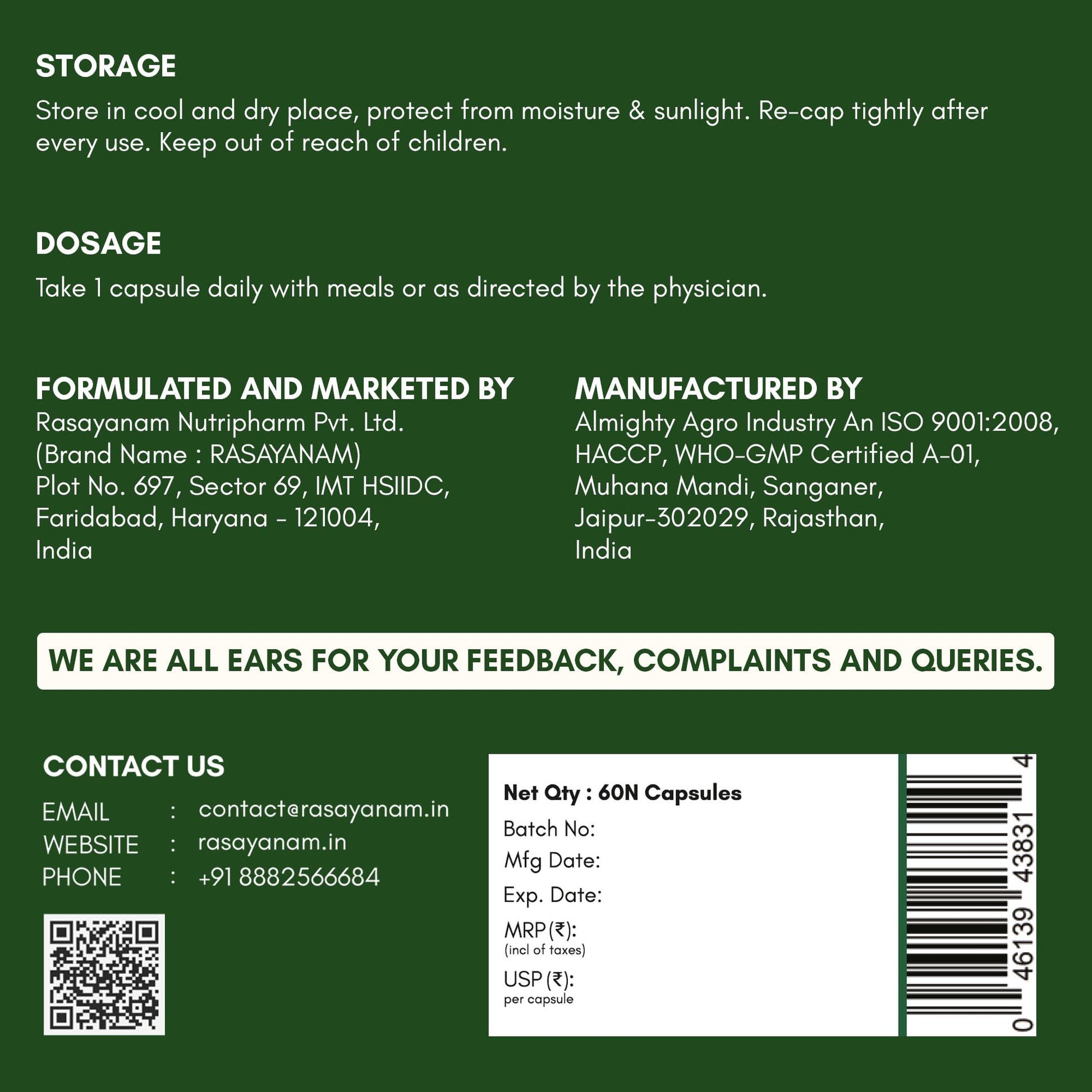 Rasayanam Ashwagandha KSM-66 (500 mg) | Extra Strength Natural Formulat- image 3