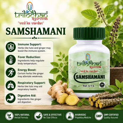 Trilochan Samshamani Ayurvedic Immunity Booster Energy Tablets for Health Care Indigestion Supplement Appetite Booster for Men & Women 60 Tablets