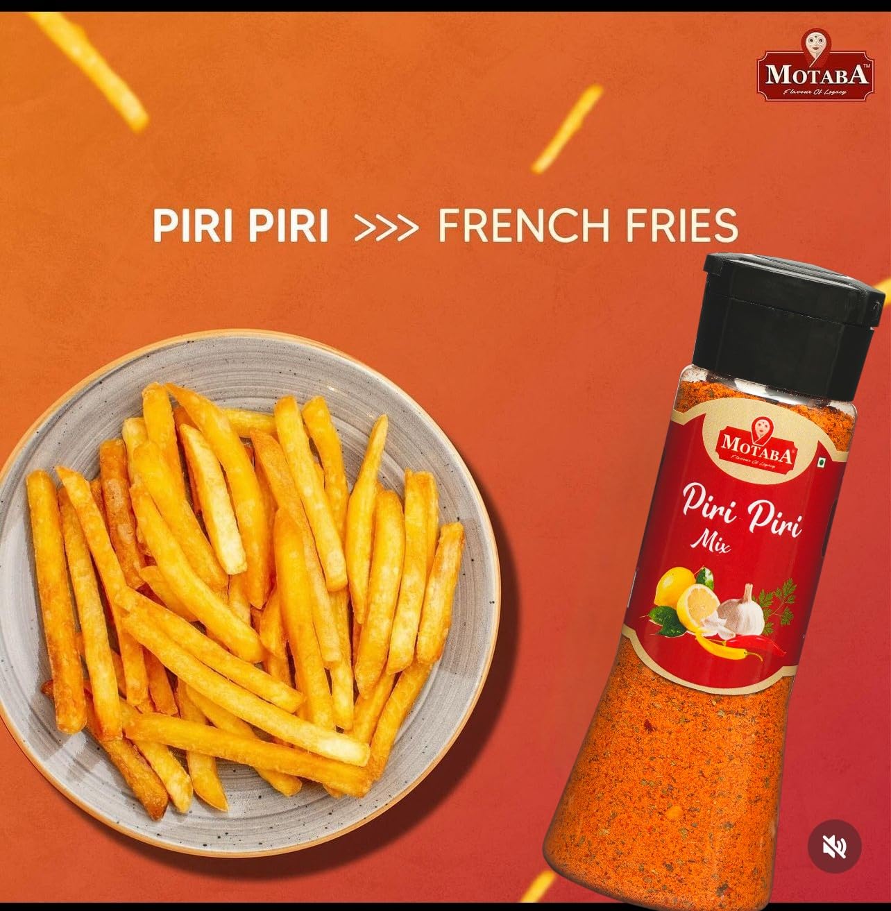 Motaba Piri Piri Spice Mix 100g Jar | Exotic Spices | Multi-purpose Seasoning | Zero added Colours, Fillers, Additives & Preservatives -(100 Gram_Jar)