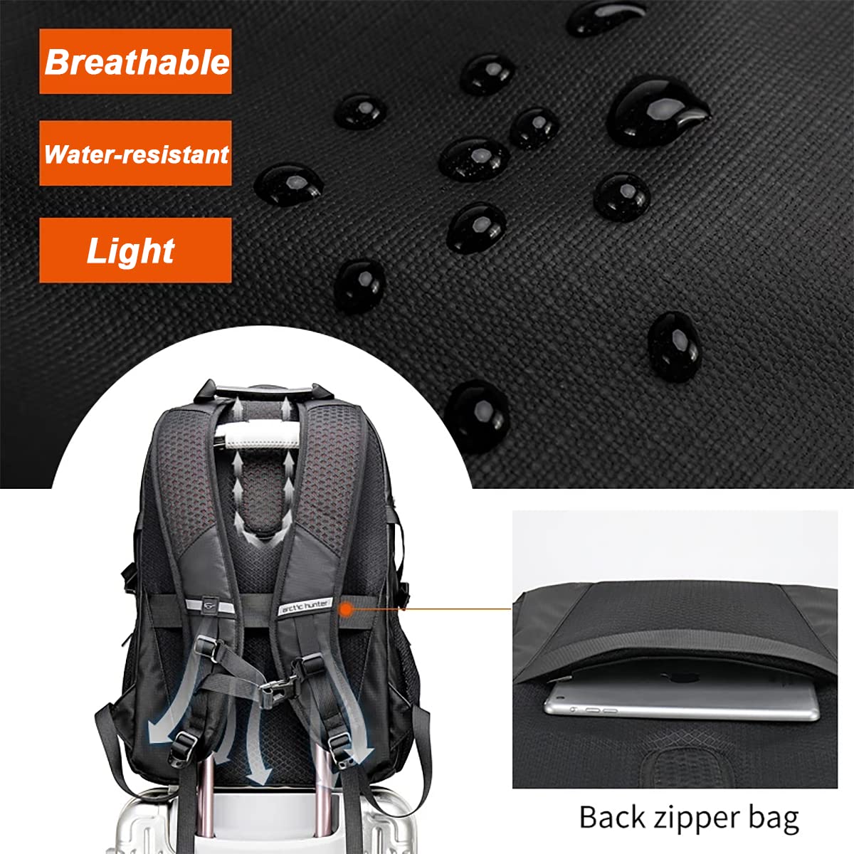 Arctic Hunter Backpack for Men Women 30L Office Travel Laptop