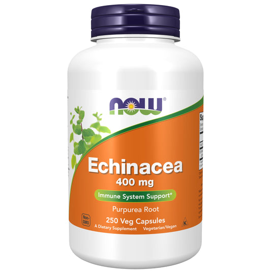 NOW Foods Echinacea 400mg, 250 Vcaps