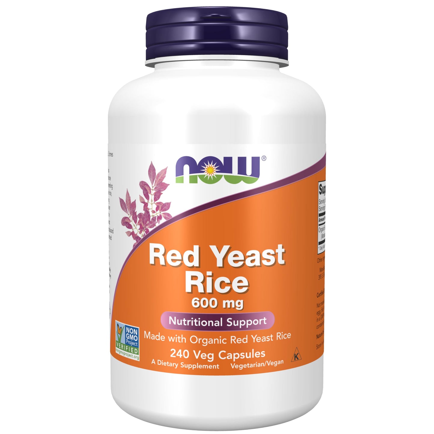Now Foods, Red Yeast Rice, 600 mg, 240 Veg Capsules
