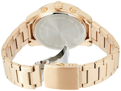 Citizen Stainless Steel Analog Blue Dial Gold Strap Men's Watch-An8169-58L