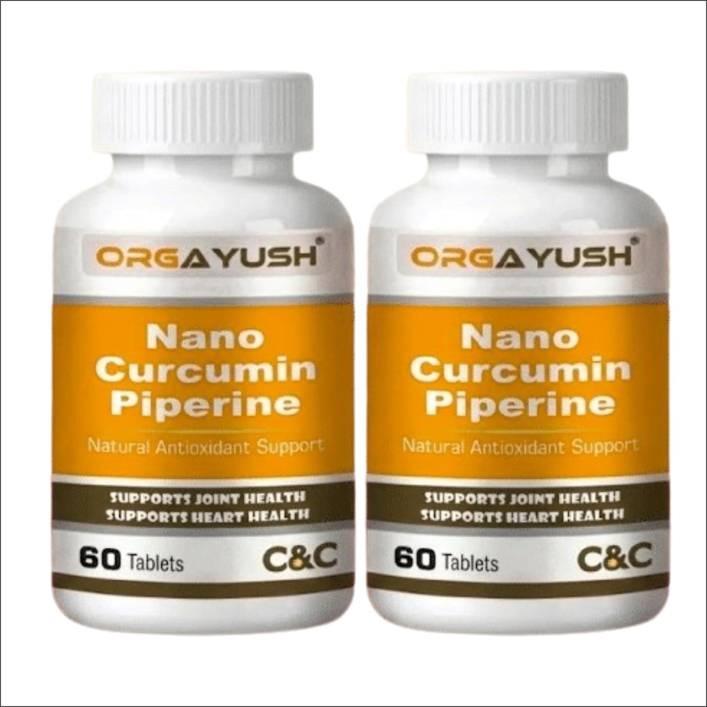 Nano Curcumin with Piperine Tablets – High Absorption Turmeric Extract Supplement for Joint Health, Heart Health, Immunity, Digestion & Skin Support (Pack of 1)