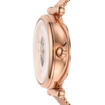 Fossil Women Stainless Steel Carlie Mini Me Analog Mother of Pearl Dial Watch-Me3188, Band Color-Rose Gold