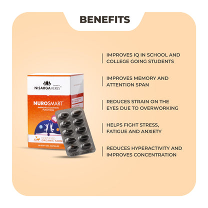 Nisarga Herbs Nuroade Brahmi Brain Booster Supplement For Senior Citize- image 9