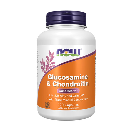 NOW Foods Glucosamine and Chondroitin/Mins, 120 Capsules