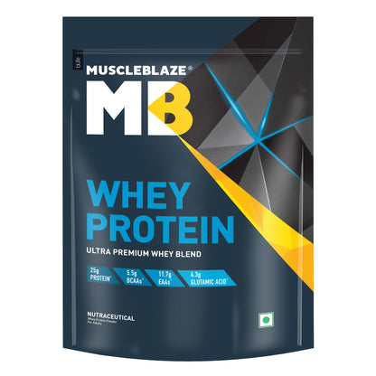 MuscleBlaze 100% Whey Protein, Ultra Premium Blend with Whey Protein Concentrate