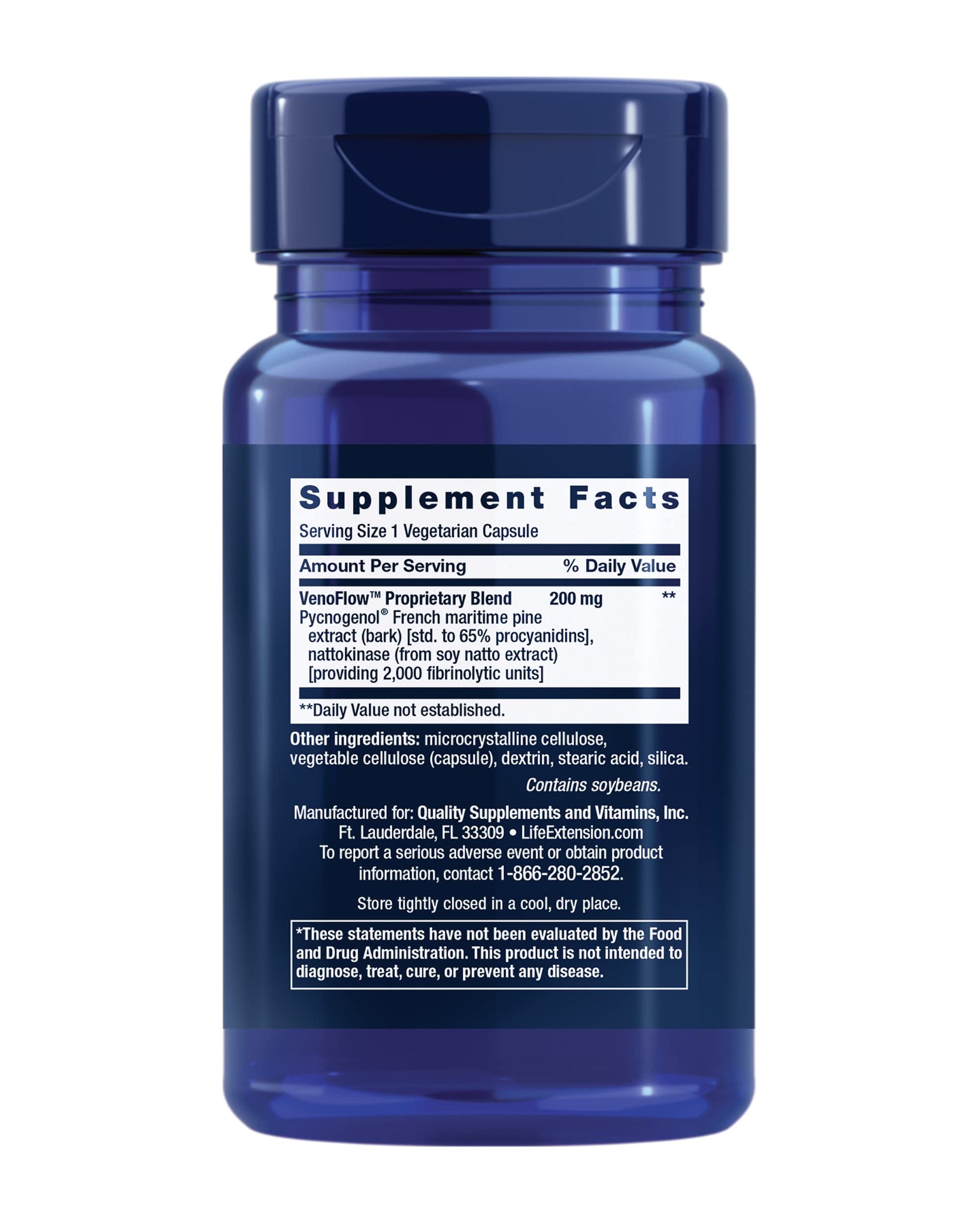 Life Extension Venoflow, 30 Vegetarian Capsules- image 9