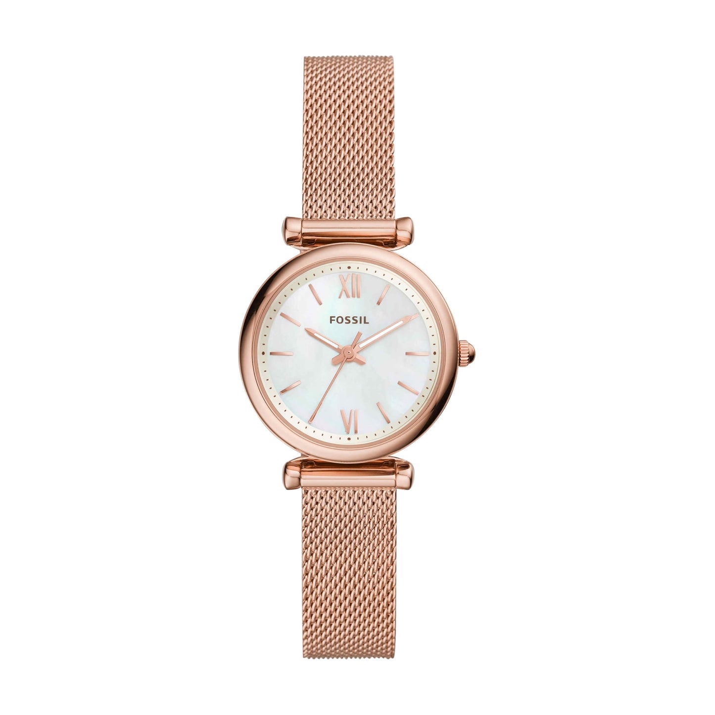 Fossil Carlie Analog White Dial Women's Watch - ES4433