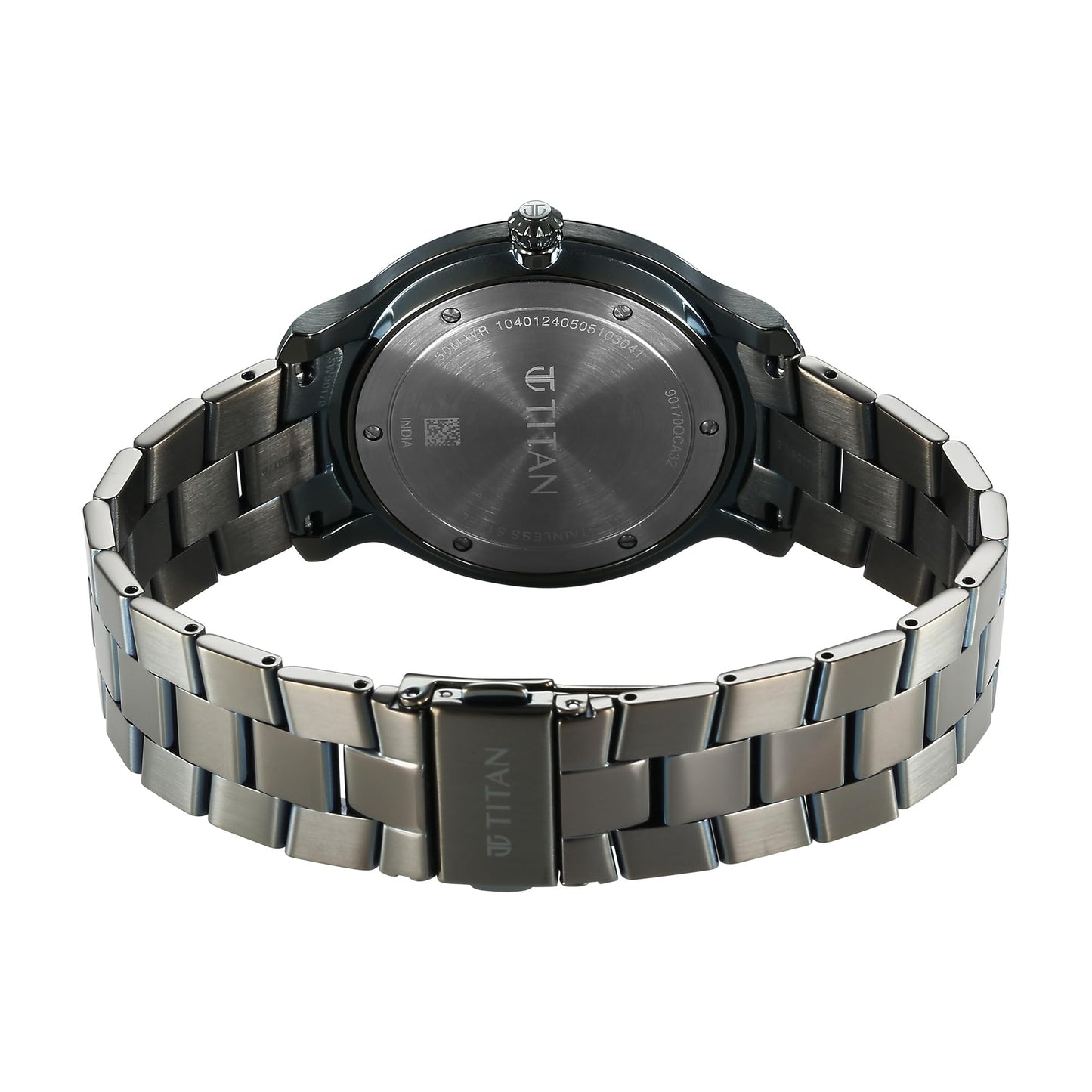 Titan Clasique Slim Quartz Analog with Date Green Dial Stainless Steel- image 2