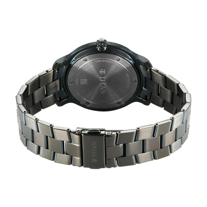 Titan Clasique Slim Quartz Analog with Date Green Dial Stainless Steel- image 2