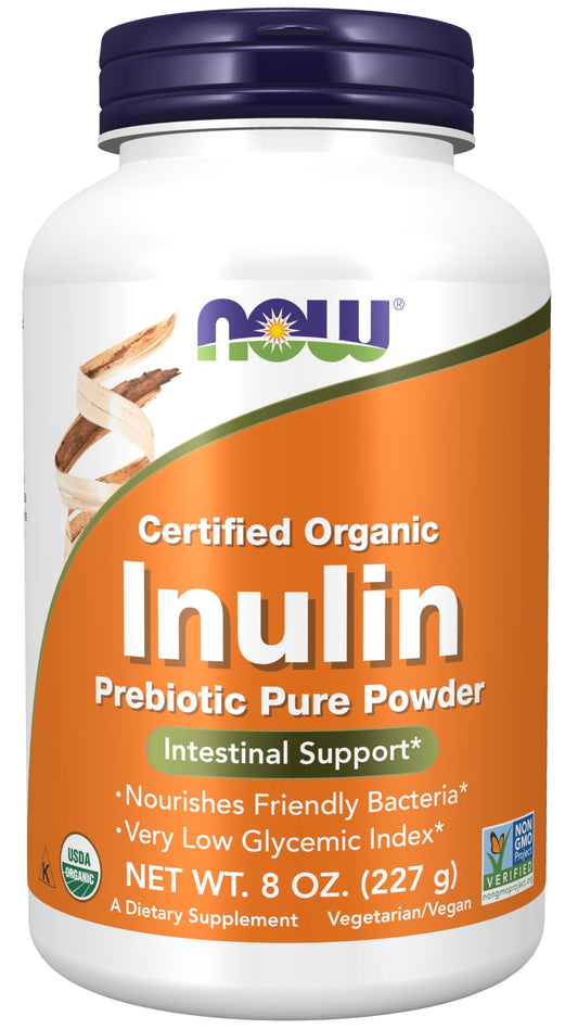 Now Foods Organic Inulin Pure Powder - 227 g