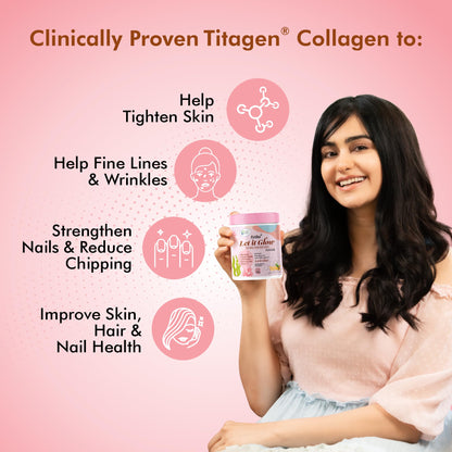 Fytika Let It Glow 200G Each (Pineapple, Pack of 3) Marine Collagen Supplement for Men & Women|L- Glutathione, Vitamin C, Sesbania Agati Extract|Promotes Healthy Skin, Hairs and Nails
