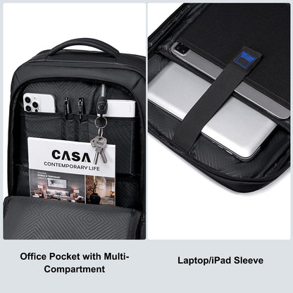 GOLDEN WOLF Travel Backpack for Men 44L Heavy Duty Laptop Backpack Expa- image 4