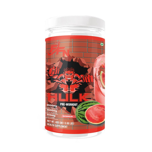 Fitness Freak Nutrition Pre-Workout (30 Servings) Premium Supplement for Enhanced Focus, Strength, Energy, and Pump 100% Dope-Free, Banned Substance Tested, 400g - Watermelon