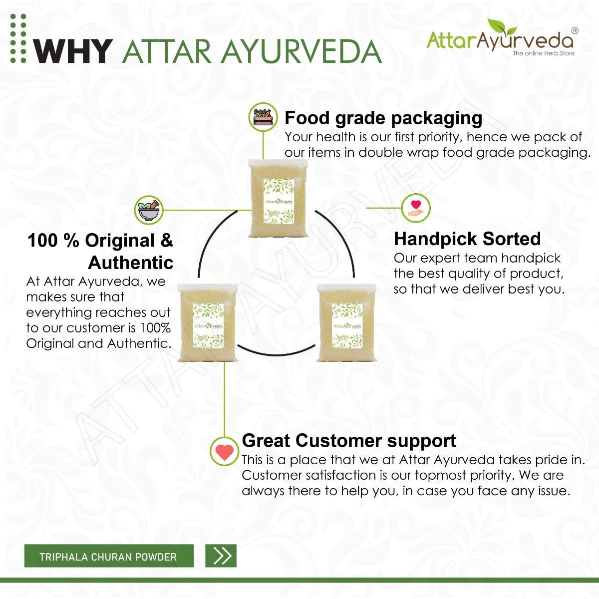 Attar Ayurveda Triphala Churan Powder (Ratio 1:2:3) - 600 grams- image 4