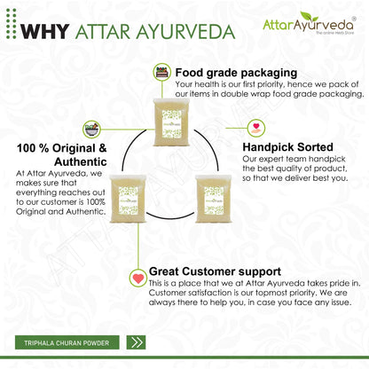 Attar Ayurveda Triphala Churan Powder (Ratio 1:2:3) - 600 grams- image 4