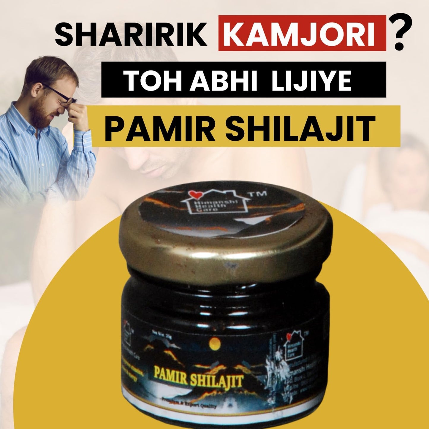 Himanshi Health Care Pure Himalayan Shilajit Resin by Premium Pamir – 20g