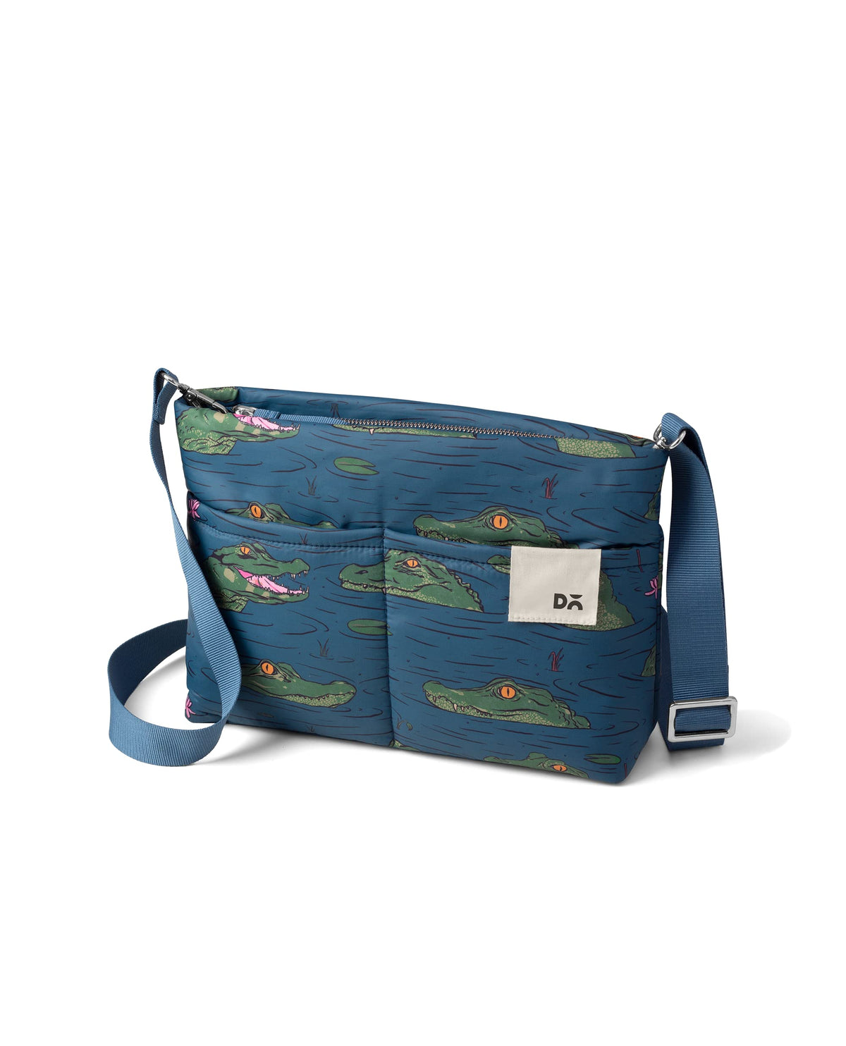 DailyObjects Printed Retreat Sling Crossbody Bag For Girls, Men and Women| Crafted with soft-touch Polyester | One Spacious Main Zippered Compartment and Two Deep Slip Pockets | Detachable Strap