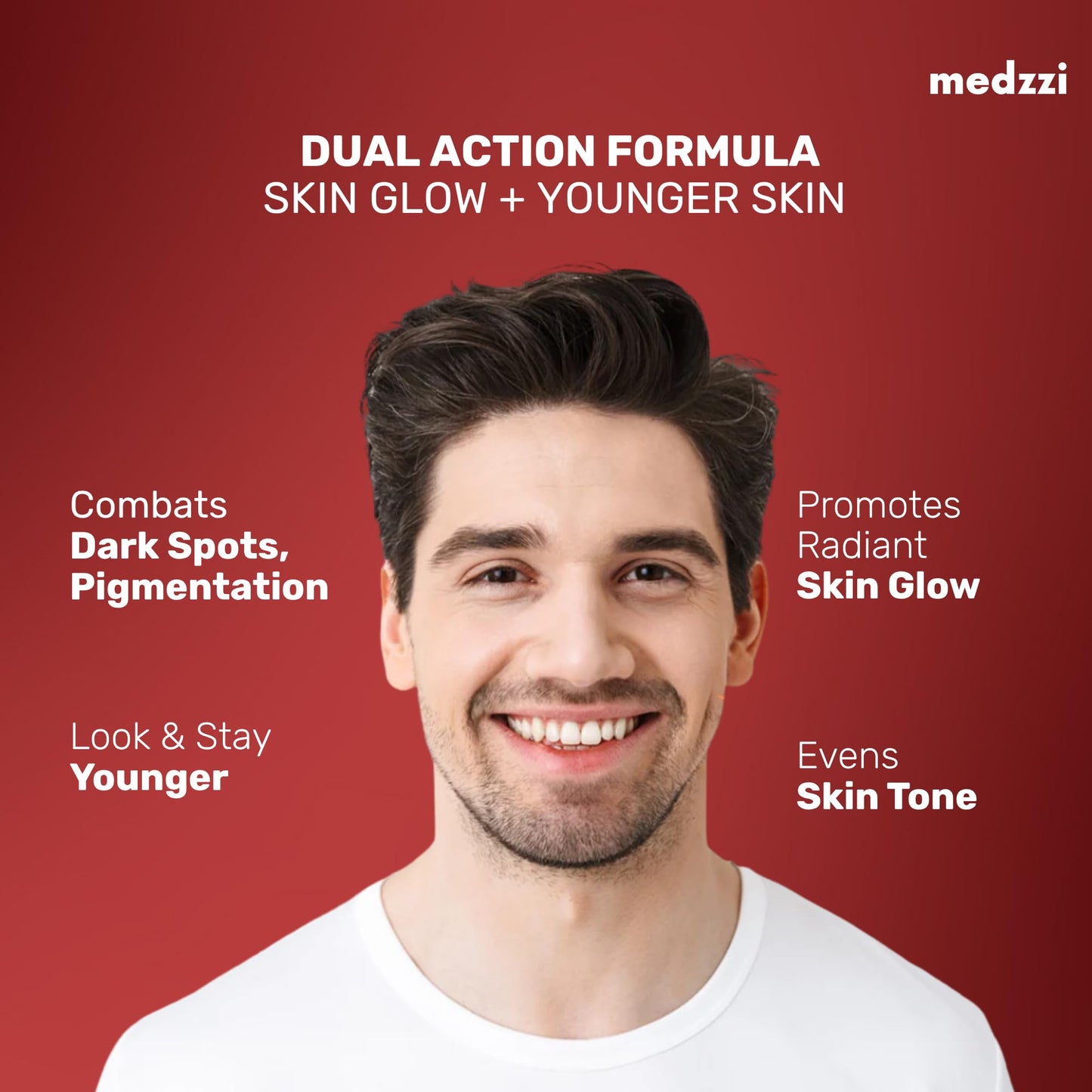 Medzzi Gluta Glow Max | L-Glutathione 600mg with Astaxanthin, N-Acetyl Cysteine, Vitamin C & E | Skin Radiance, Even Tone & Glow Support | For Men & Women | 30 Veg Tablets