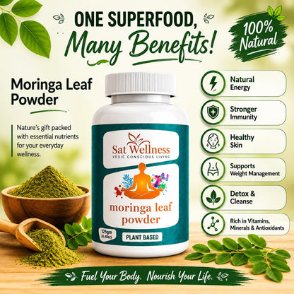 Moringa Leaf Powder Herbal Supplements For Personal Health Care Improvement Herbal Supplement | Good for Immunity, Digestion, skincare and Haircare