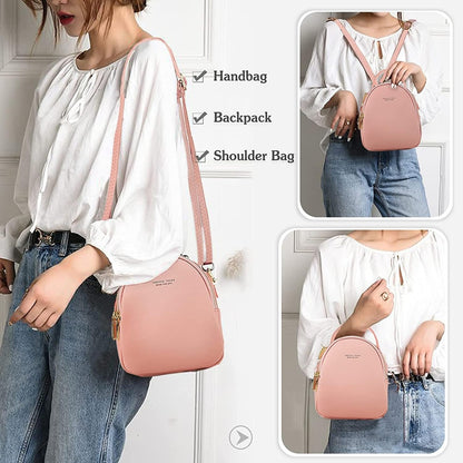 VISMIINTREND Luxury Stylish Small Leather Sling Shoulder Crossbody Bag for Women and Girls | Mobile Side Purse for Ladies | Wallet | Travel | Party | Birthday Gift, Wife, Sister (Pink)
