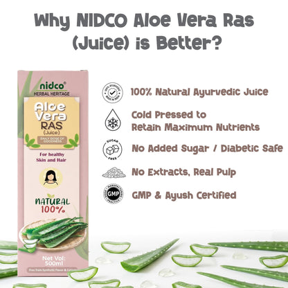 NIDCO Herbal Heritage Aloe Vera Juice with Pulp 500 ml