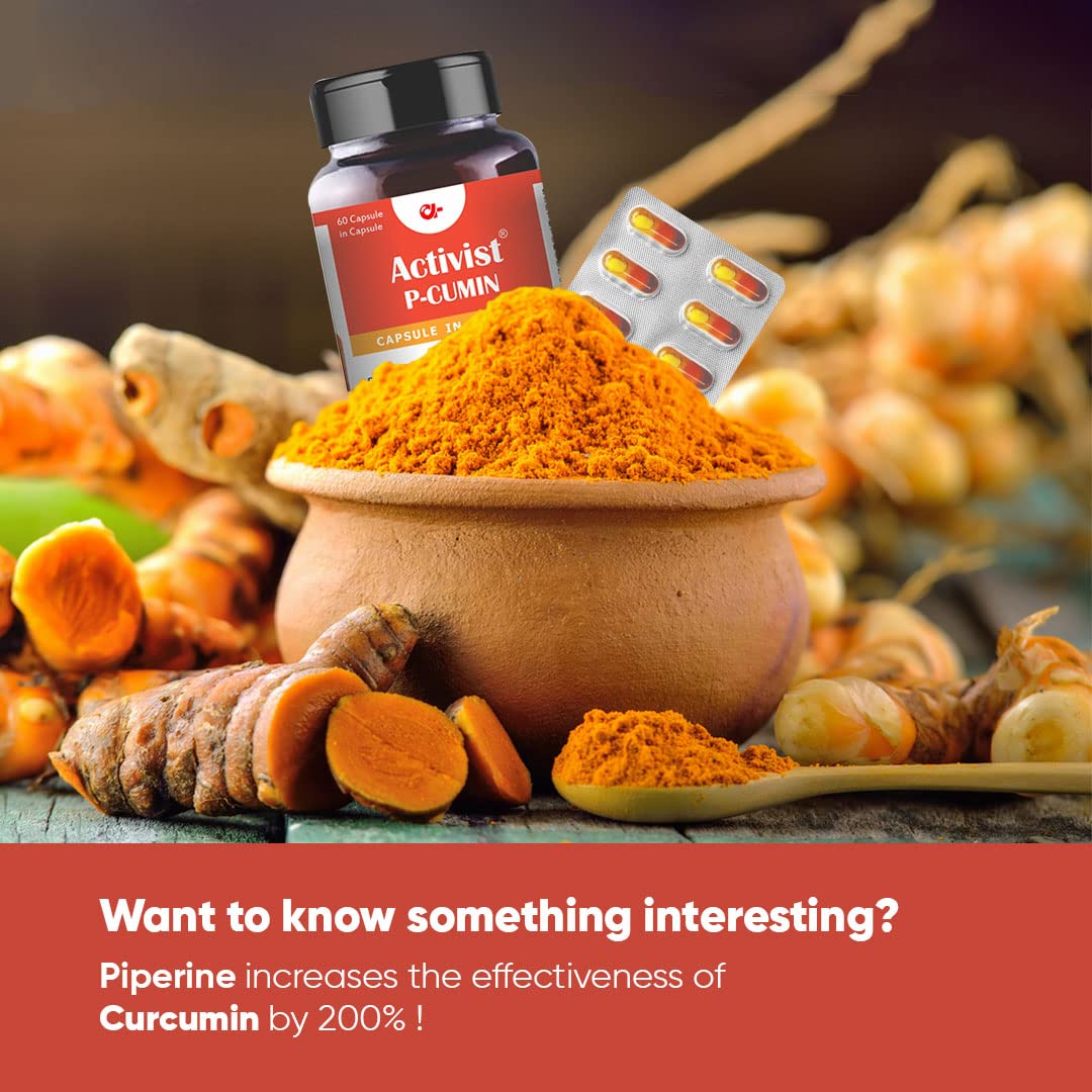 Activist P-Cumin Oil Capsule | Nutritional Dietary Supplement (60 Liquid Capsule) - 100% Pure Cumin Oil, Natural Support for Digestive Health, Immune System Boosting, and Antioxidant Protection