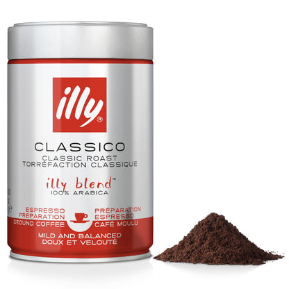 Illy Espresso Medium Roast Ground Coffee - 250 Gram|Can