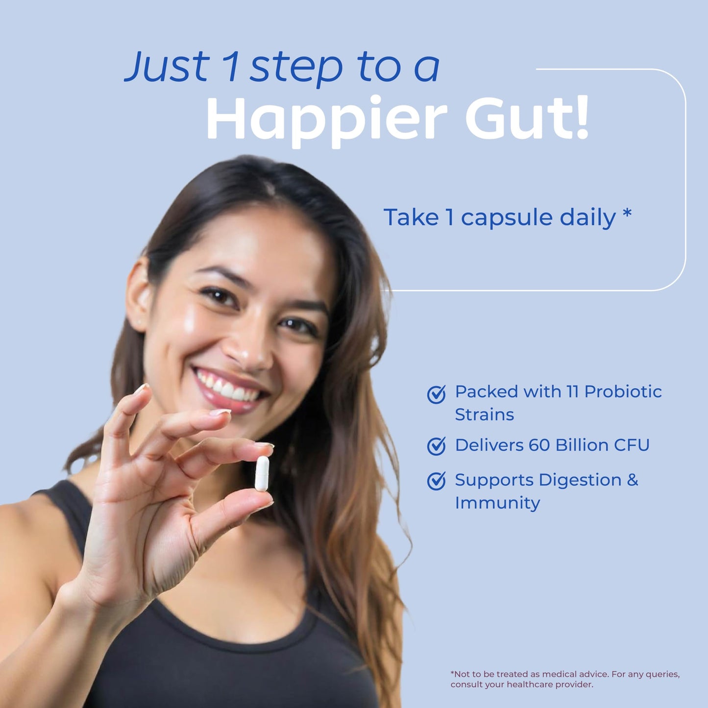 Arth Gut Health Capsules | Prebiotic & Probiotic Supplement with 60 Billion CFUs | Helps with Digestive Health, Gut Balance, Bowel Regularity, Bloating & Gas | Supports Immunity| 30N Veg