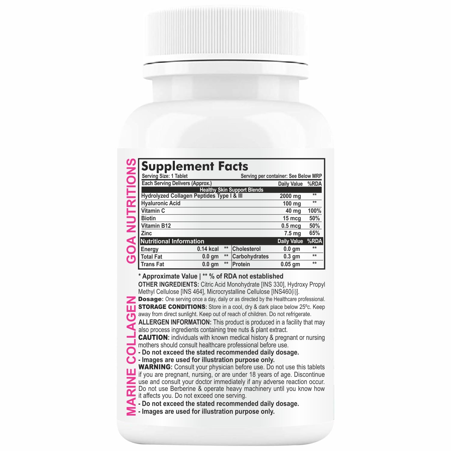 GOA NUTRITIONS Marine Collagen Powder for Skin, Hair Supplement for Men- image 7