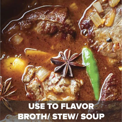 EL The Cook Whole Star Anise Seeds (Chakri Phool) Spice | Fresh, Pure & Natural, Vegan, Gluten Free, NON-GMO, Resealable Bag | For Cooking, Chinese, Tea, Baking etc | 80 gm