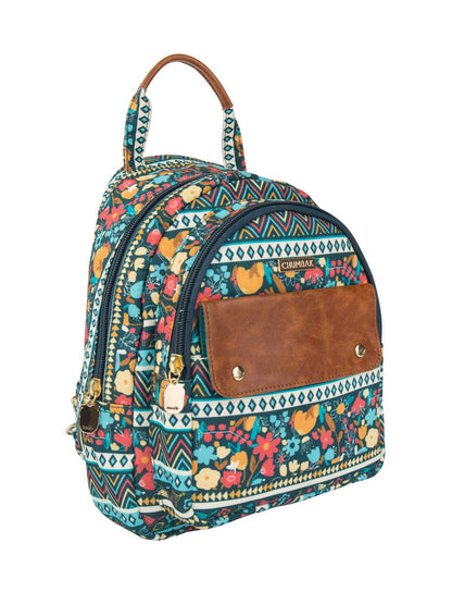 Chumbak Women's Laptop Backpack, Stylish Canvas Bag for Office, College & Travel, Lightweight and Spacious Daypack for Girls, Fits 15-Inch Laptop