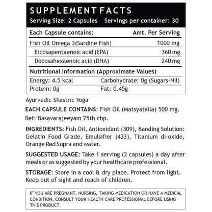 INLIFE Magnesium Glycinate Supplement 1100mg with Zinc Picolinate 52.6mg Per Serving (30 Veg Capsules) + Fish Oil Omega 3 1000mg Double Strength EPA 360mg DHA 240mg (60 Liquid Filled Capsules)
