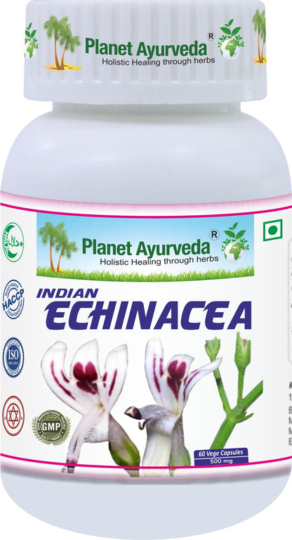 Planet Ayurveda Indian Echinacea Capsules - 60 Capsules | Removes Liver Toxins |