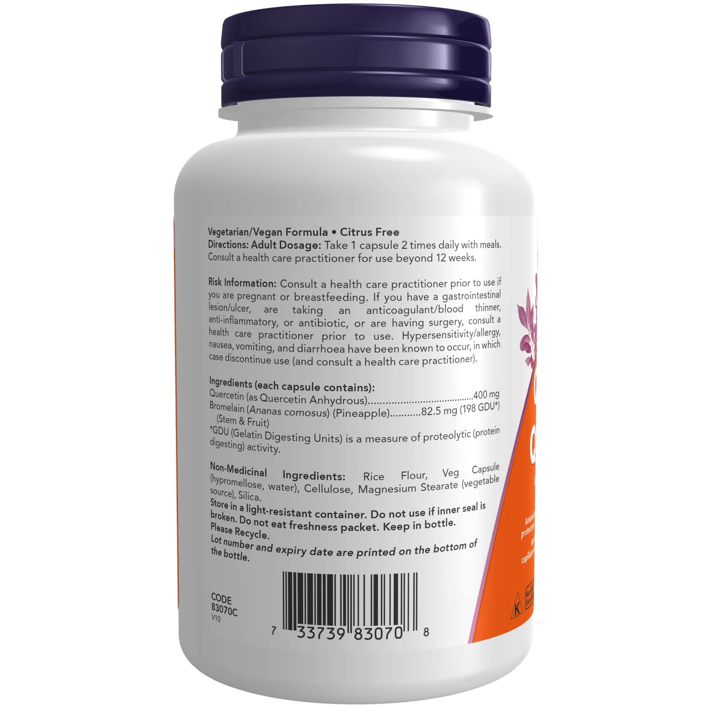 Now Foods Quercetin With Bromelain 120Vcap- image 5