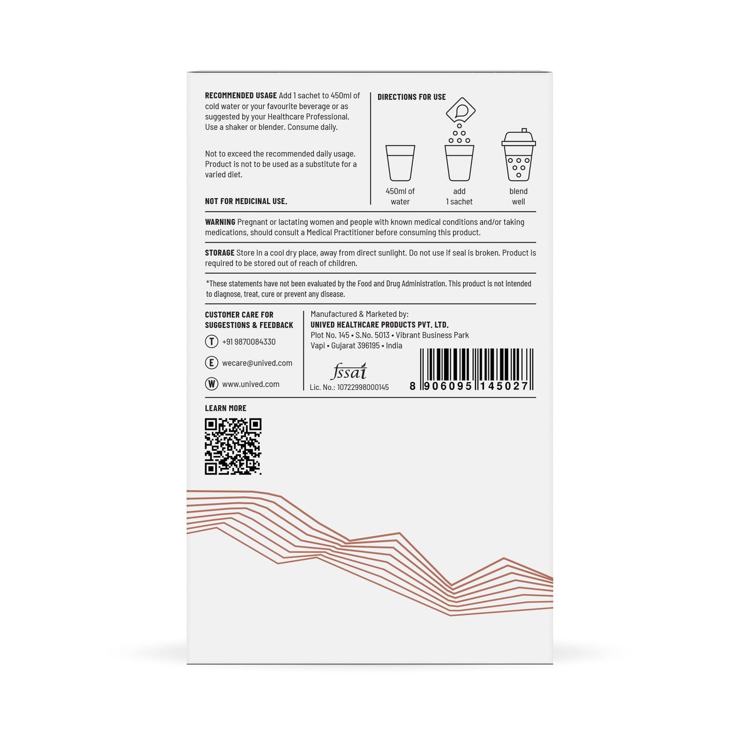 Unived Complete Protein - 25g Pea & Yeast Protein | PDCAAS 1.0 Complete Amino Acids | 6 Digestive Enzymes | (Box of 8, Chocolate)