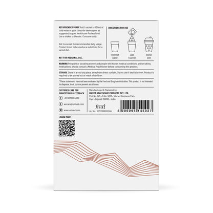Unived Complete Protein - 25g Pea & Yeast Protein | PDCAAS 1.0 Complete Amino Acids | 6 Digestive Enzymes | (Box of 8, Chocolate)